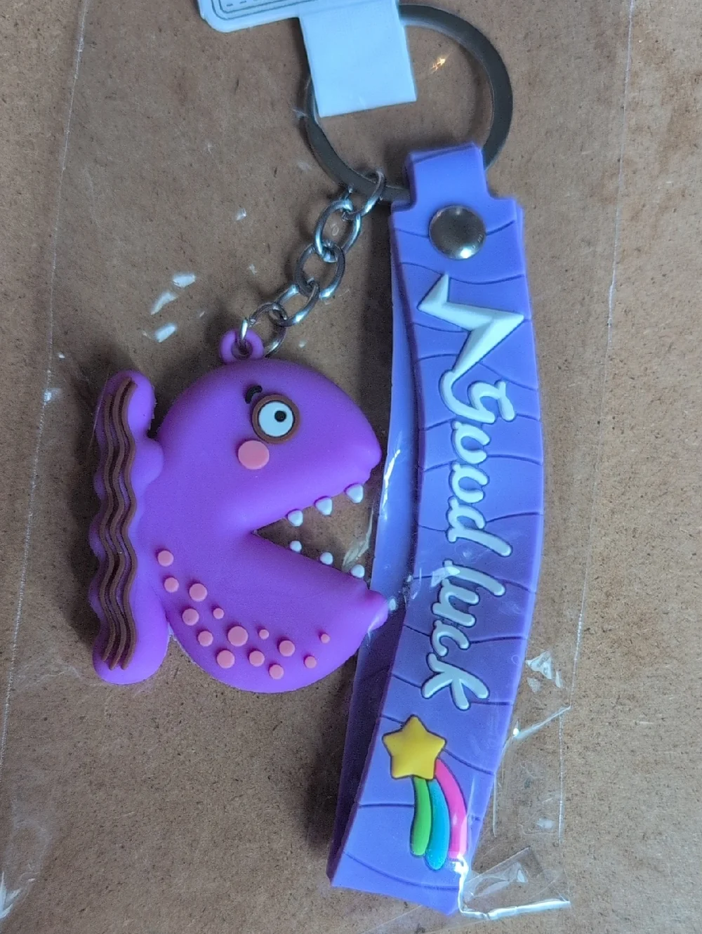 Purple Fish Keychain - Cute Purple Fish Accessory